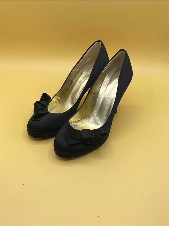 LK Bennett Shoes - LK Bennett Black Bow Platform Pumps